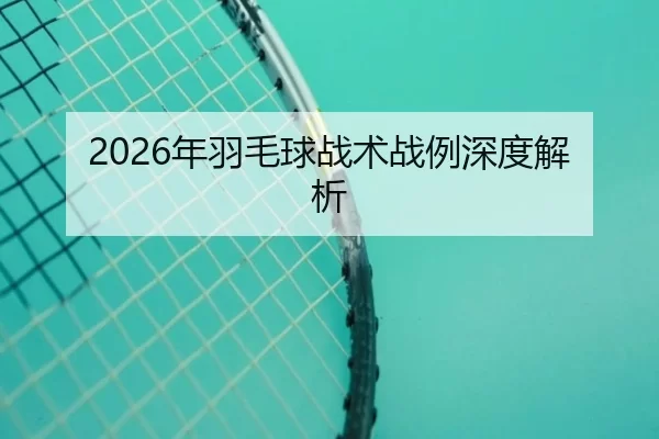 2026年羽毛球战术战例深度解析